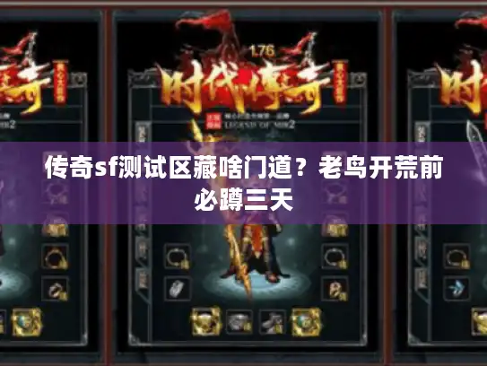 传奇sf测试区藏啥门道?老鸟开荒前必蹲三天 传奇sf测试区藏啥门道?老鸟开荒前必蹲三天