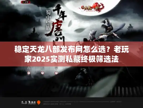 稳定天龙八部发布网怎么选？老玩家2025实测私藏终极筛选法