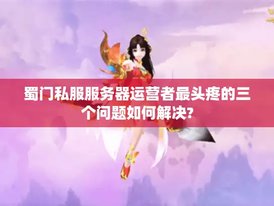 蜀门私服服务器运营者最头疼的三个问题如何解决?