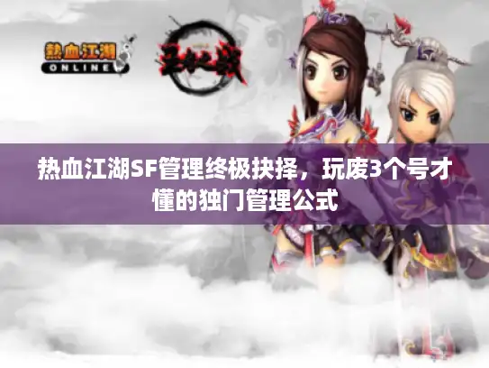 热血江湖SF管理终极抉择,玩废3个号才懂的独门管理公式 热血江湖SF管理终极抉择,玩废3个号才懂的独门管理公式