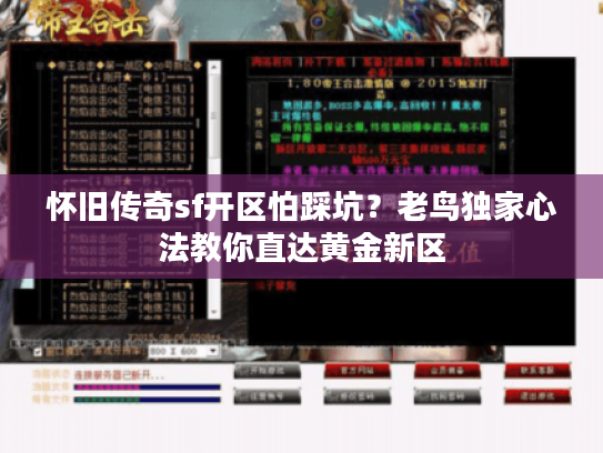 怀旧传奇sf开区怕踩坑?老鸟独家心法教你直达黄金新区 怀旧传奇sf开区怕踩坑?老鸟独家心法教你直达黄金新区
