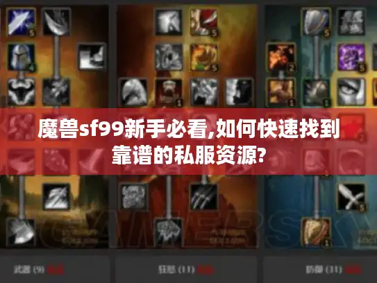 魔兽sf99新手必看,如何快速找到靠谱的私服资源?