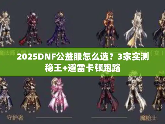 2025DNF公益服怎么选？3家实测稳王+避雷卡顿跑路