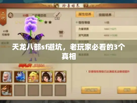 天龙八部sf避坑,老玩家必看的3个真相 天龙八部sf避坑,老玩家必看的3个真相