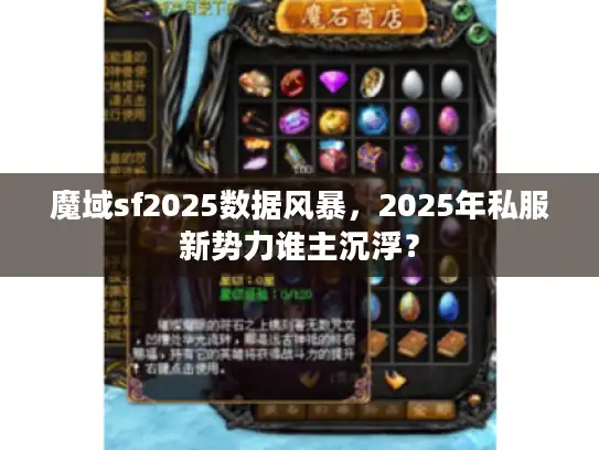 魔域sf2025数据风暴,2025年私服新势力谁主沉浮? 魔域sf2025数据风暴,2025年私服新势力谁主沉浮?