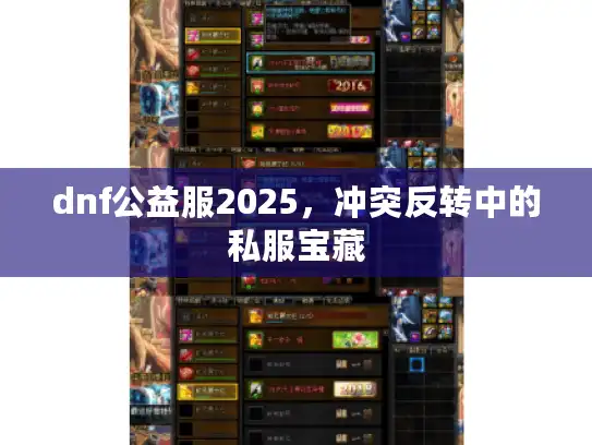 dnf公益服2025，冲突反转中的私服宝藏