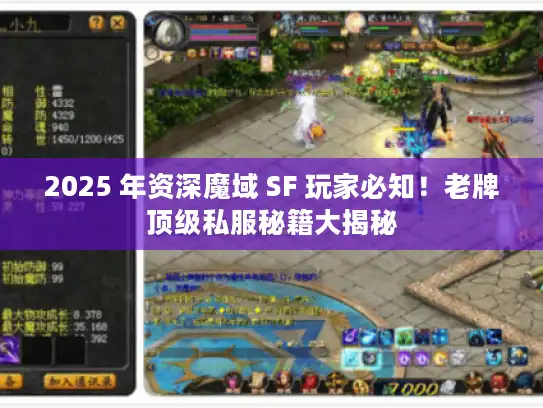 2025 年资深魔域 SF 玩家必知!老牌顶级私服秘籍大揭秘 2025 年资深魔域 SF 玩家必知!老牌顶级私服秘籍大揭秘