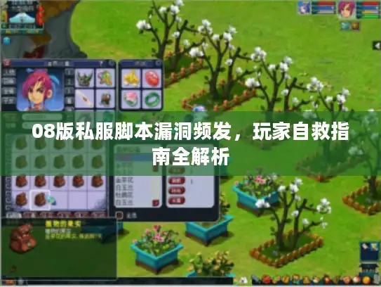 08版私服脚本漏洞频发，玩家自救指南全解析