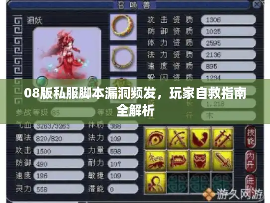 08版私服脚本漏洞频发，玩家自救指南全解析