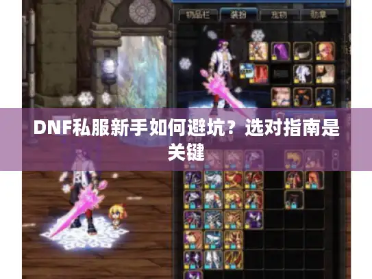 DNF私服新手如何避坑?选对指南是关键 DNF私服新手如何避坑?选对指南是关键