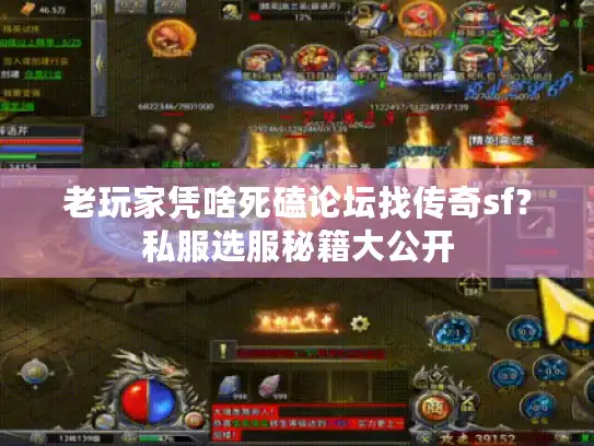 老玩家凭啥死磕论坛找传奇sf?私服选服秘籍大公开 老玩家凭啥死磕论坛找传奇sf?私服选服秘籍大公开