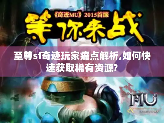 至尊sf奇迹玩家痛点解析,如何快速获取稀有资源?