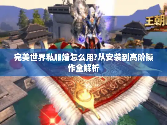 完美世界私服端怎么用?从安装到高阶操作全解析