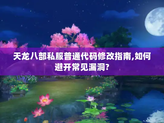 天龙八部私服普通代码修改指南,如何避开常见漏洞?