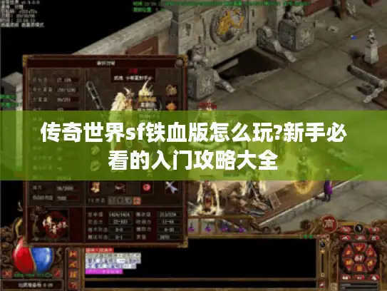 传奇世界sf铁血版怎么玩?新手必看的入门攻略大全 传奇世界sf铁血版怎么玩?新手必看的入门攻略大全