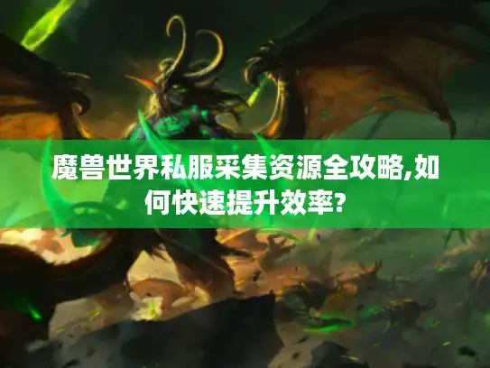 魔兽世界私服采集资源全攻略,如何快速提升效率?