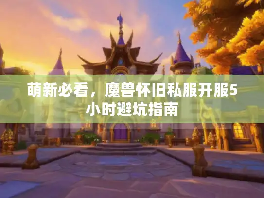 萌新必看，魔兽怀旧私服开服5小时避坑指南