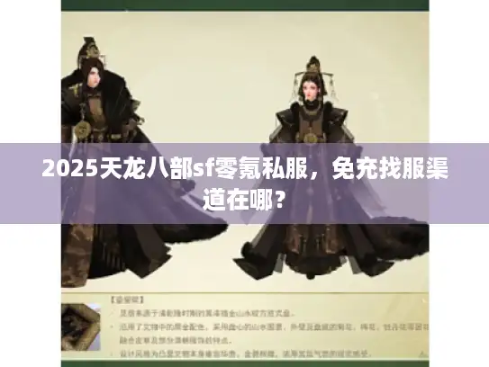 2025天龙八部sf零氪私服，免充找服渠道在哪？