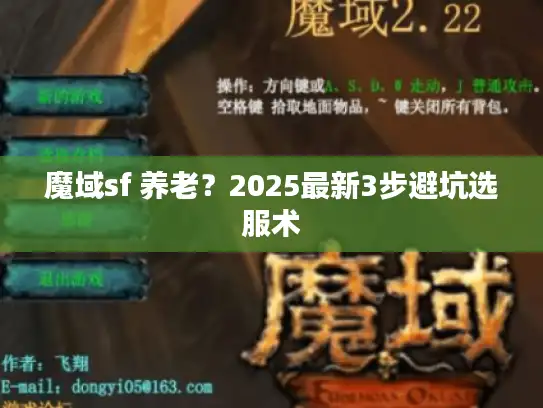 魔域sf 养老？2025最新3步避坑选服术