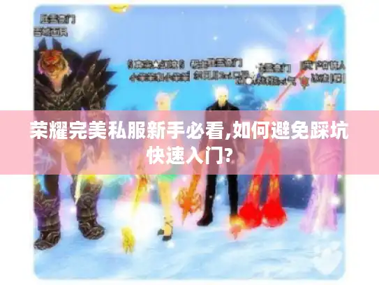 荣耀完美私服新手必看,如何避免踩坑快速入门?