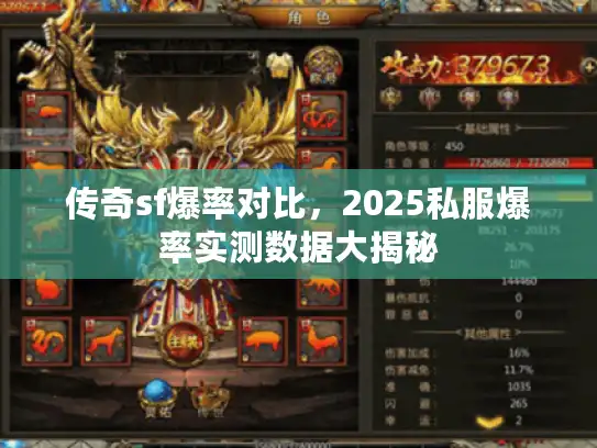 传奇sf爆率对比,2025私服爆率实测数据大揭秘 传奇sf爆率对比,2025私服爆率实测数据大揭秘
