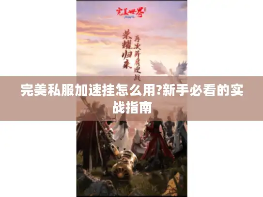 完美私服加速挂怎么用?新手必看的实战指南