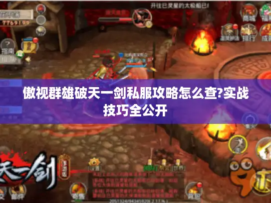 傲视群雄破天一剑私服攻略怎么查?实战技巧全公开