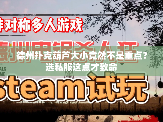 德州扑克葫芦大小竟然不是重点？选私服这点才致命