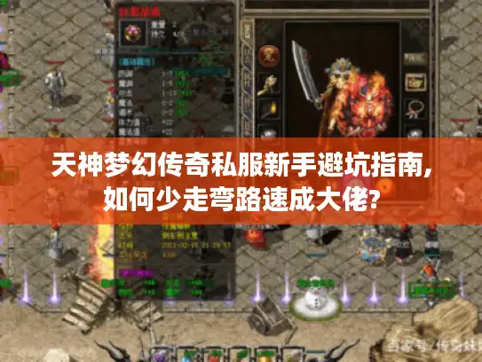 天神梦幻传奇私服新手避坑指南,如何少走弯路速成大佬?