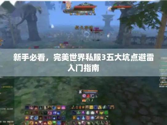 新手必看，完美世界私服3五大坑点避雷入门指南