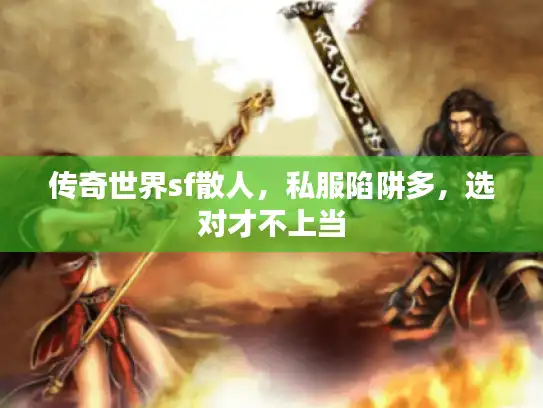 传奇世界sf散人，私服陷阱多，选对才不上当