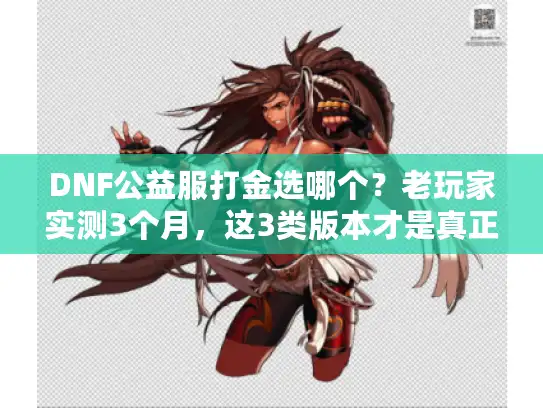 DNF公益服打金选哪个？老玩家实测3个月，这3类版本才是真正的搬砖天花板！