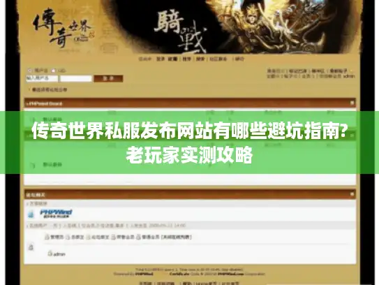 传奇世界私服发布网站有哪些避坑指南?老玩家实测攻略