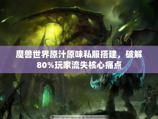 魔兽世界原汁原味私服搭建，破解80%玩家流失核心痛点