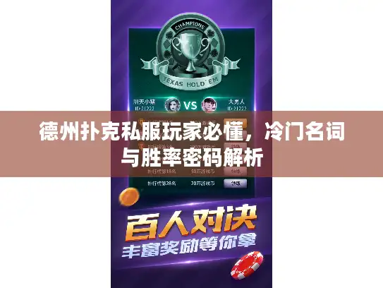 德州扑克私服玩家必懂，冷门名词与胜率密码解析