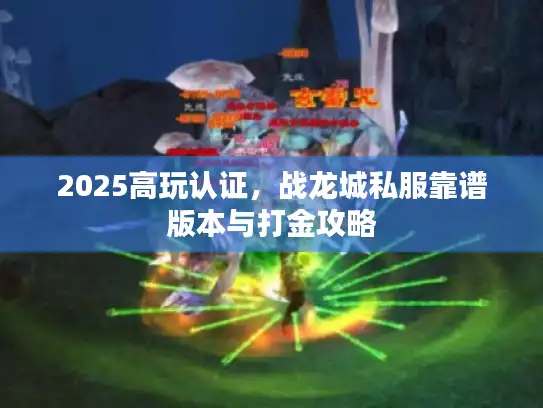2025高玩认证，战龙城私服靠谱版本与打金攻略