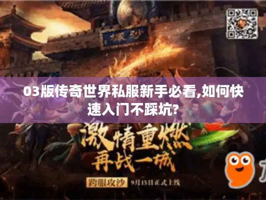 03版传奇世界私服新手必看,如何快速入门不踩坑?