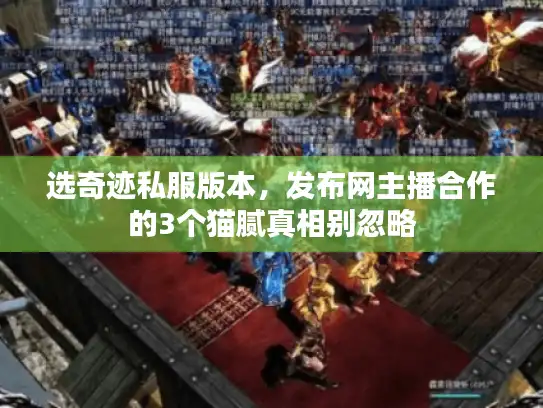 选奇迹私服版本，发布网主播合作的3个猫腻真相别忽略