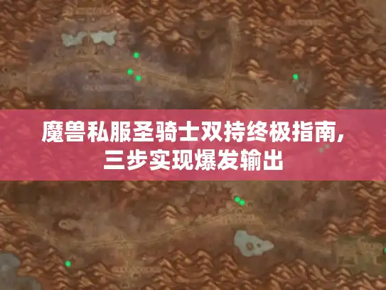 魔兽私服圣骑士双持终极指南,三步实现爆发输出