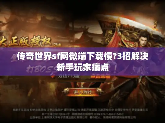 传奇世界sf网微端下载慢?3招解决新手玩家痛点