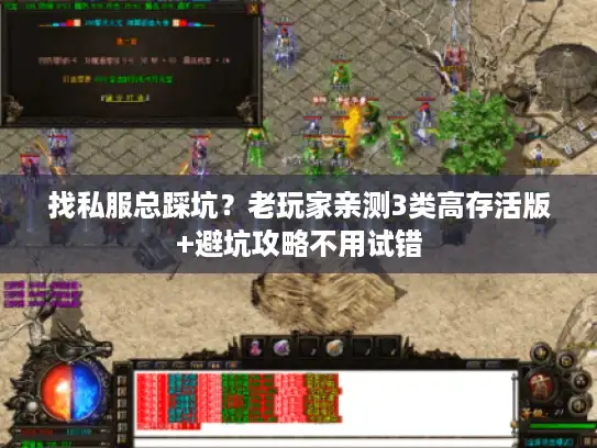 找私服总踩坑？老玩家亲测3类高存活版+避坑攻略不用试错