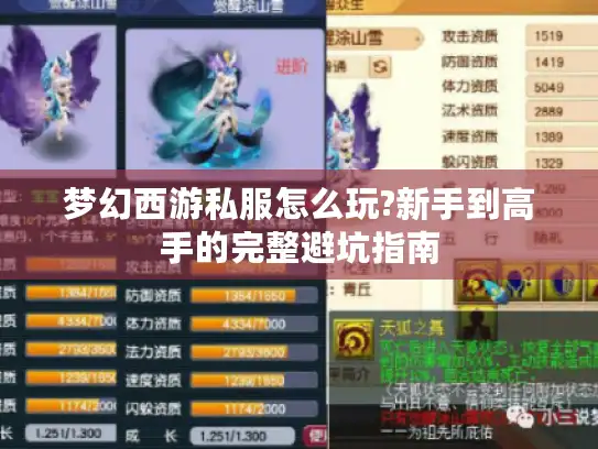 梦幻西游私服怎么玩?新手到高手的完整避坑指南