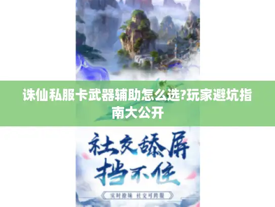 诛仙私服卡武器辅助怎么选?玩家避坑指南大公开