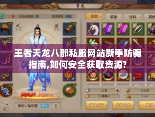 王者天龙八部私服网站新手防骗指南,如何安全获取资源?
