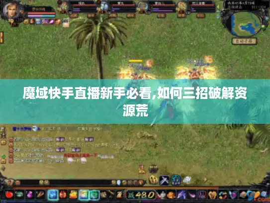 魔域快手直播新手必看,如何三招破解资源荒 魔域快手直播新手必看,如何三招破解资源荒