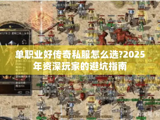 单职业好传奇私服怎么选?2025年资深玩家的避坑指南