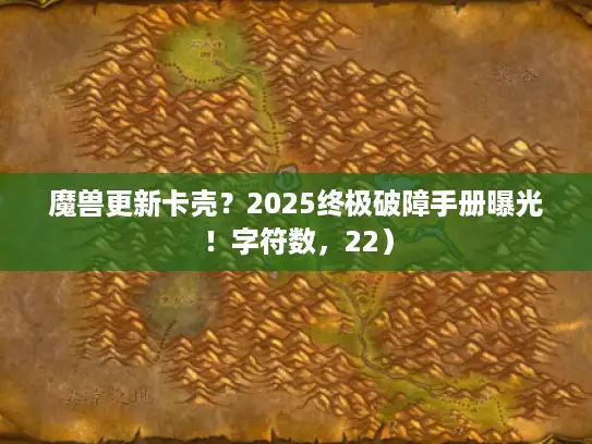 魔兽更新卡壳？2025终极破障手册曝光！字符数，22）