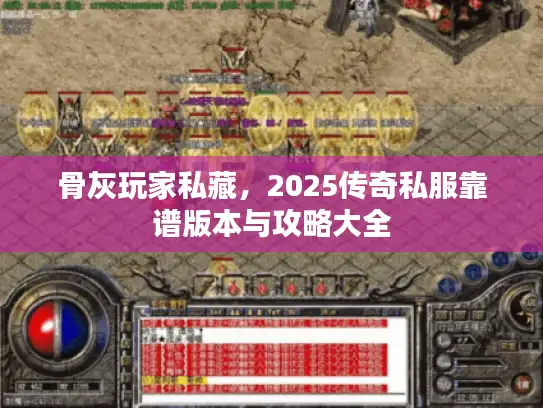骨灰玩家私藏，2025传奇私服靠谱版本与攻略大全