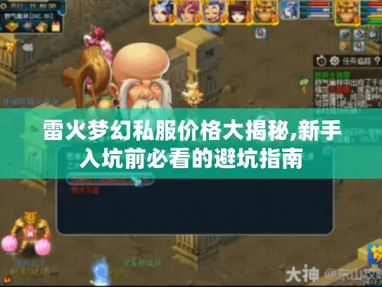 雷火梦幻私服价格大揭秘,新手入坑前必看的避坑指南