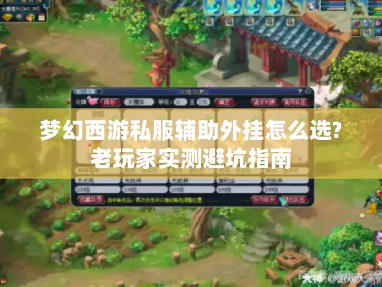 梦幻西游私服辅助外挂怎么选?老玩家实测避坑指南